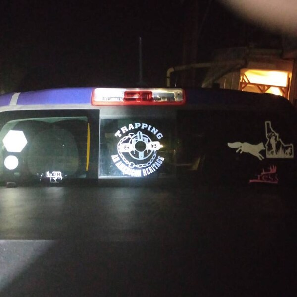 Sticker Trapper Trapping Vinyl Decal Trapper Window Sticker American Heritage Vehicle ...