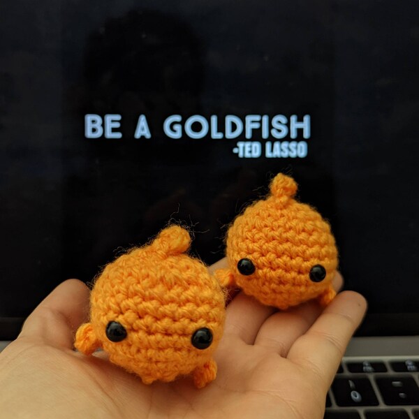 Little Tiny Cute Crochet Fish Stuffies Keychain Gift Kawaii Hand Made ...