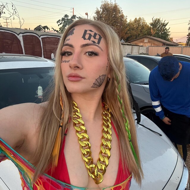 Tekashi69 顔と首の一時的なタトゥーセット - 6ix9ineTattoos