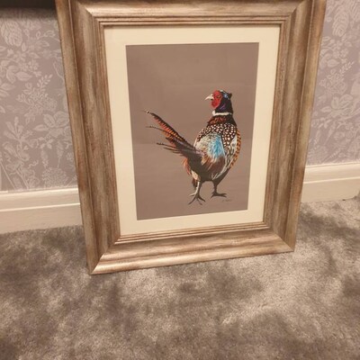 Pheasant Framed Print Framed Pheasant Print Pheasant Wall - Etsy
