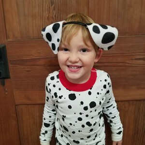 101 Dalmations Ears Headband Fancy Dress Outfit Dalmation Children Adult   007 