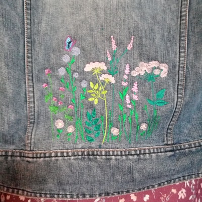 Wildflowers Machine Embroidery Floral Meadow Wild Flower Botanical ...