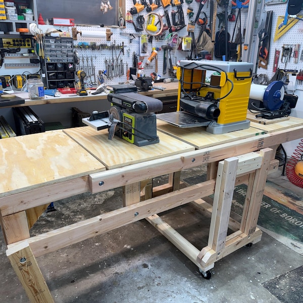 Transforming Shelf /workbench Digital Plans, Convertible Table/shelf ...
