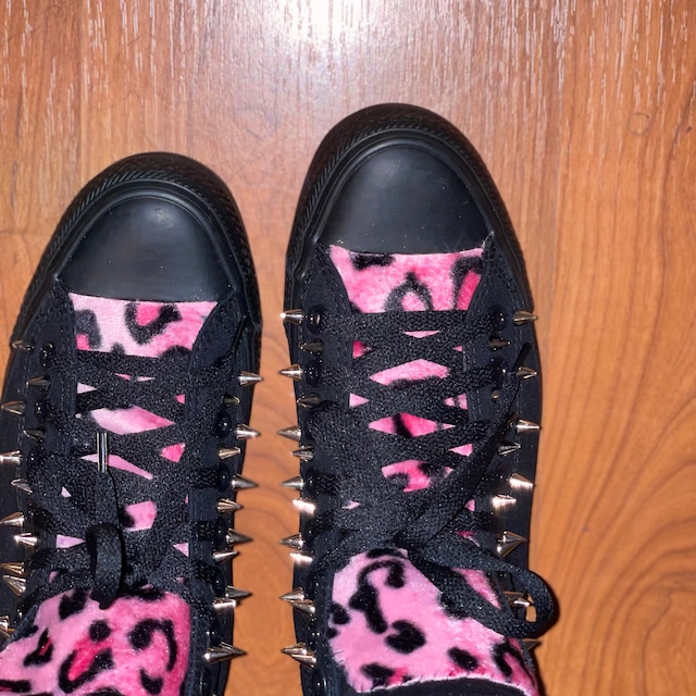 Converse Pink Leopard Converse Leopard Print High Top Chuck Taylor
