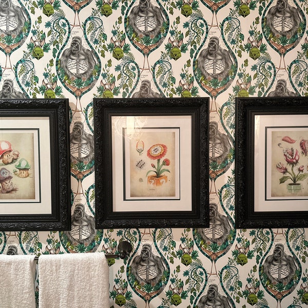 SET of 3 - Super Mario Botanical Illustration 8.5