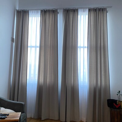 Everest Custom Cotton Curtains, Pinch Pleated Drapes, French Pleated ...