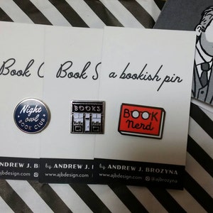 Book Nerd Enamel Pin Book Enamel Pin Reading Pin Lapel Pin Bookish Pin ...