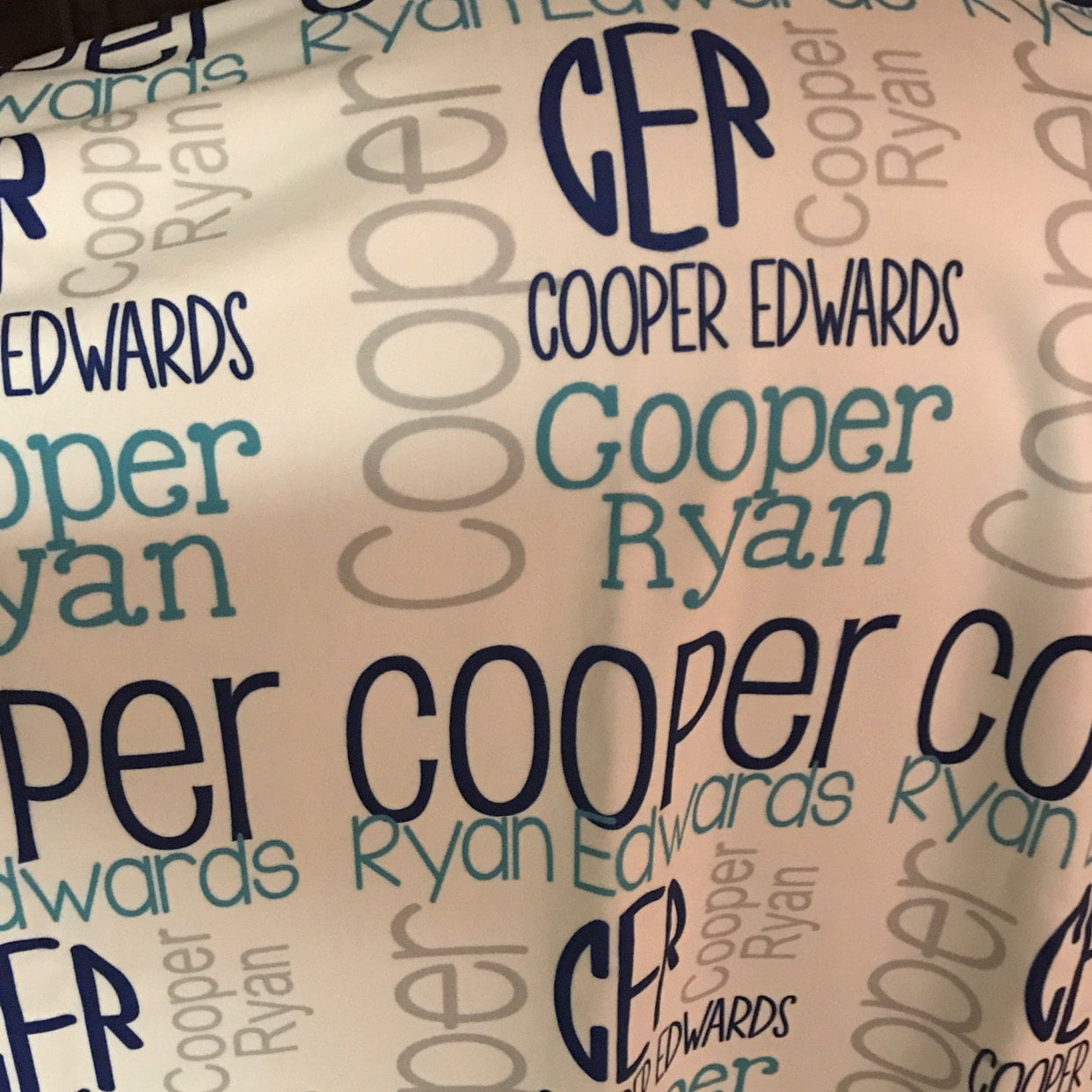 Monogram Baby Blanket- Boy Blanket- Personalized Baby Blanket- Swaddle Receiving Blanket- Baby Shower Gift