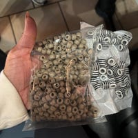 9x6mm Pony Beads, Opaque Dark PVC Gray, 500pc, Made In America, Jolly Store Crafts - Foto 6