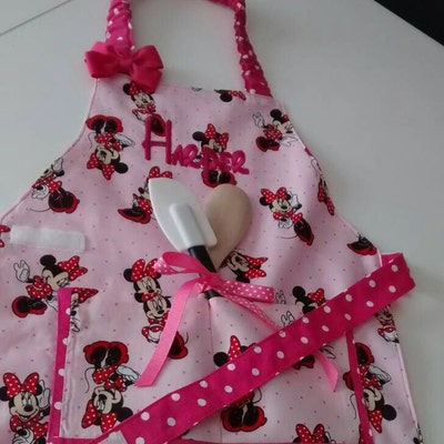 Toddler Cupcake Apron/pockets/easy on Elastic Neck/ Easy Velcro Waist ...