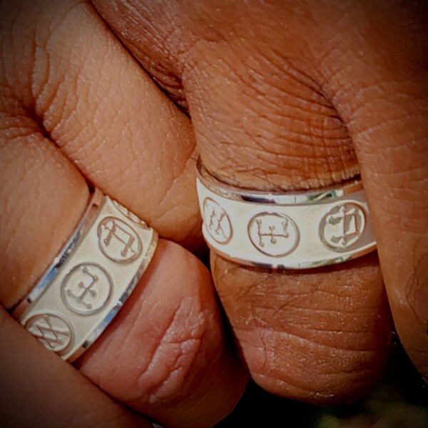 Witchcraft Archangels Ring 925 Silver Alchemy Amulet - Etsy