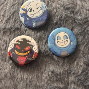 Undertale AU (1.25) ボタン セット (シリーズ 1、2、および 3) - Etsy