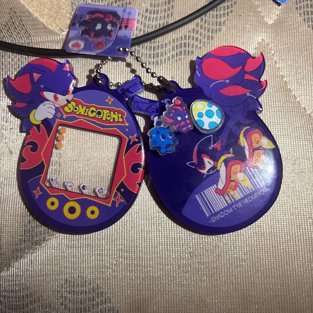 Sonigotchi!! Lenticular Epoxy Acrylic Shaker Chain | Sonic X
