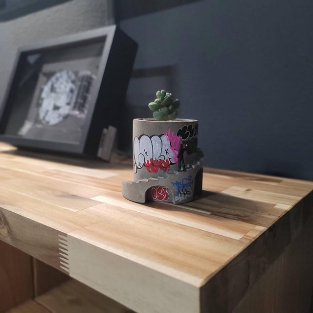 Planter / Graffiti / Handmade Gift / Unique Gift / Personalized