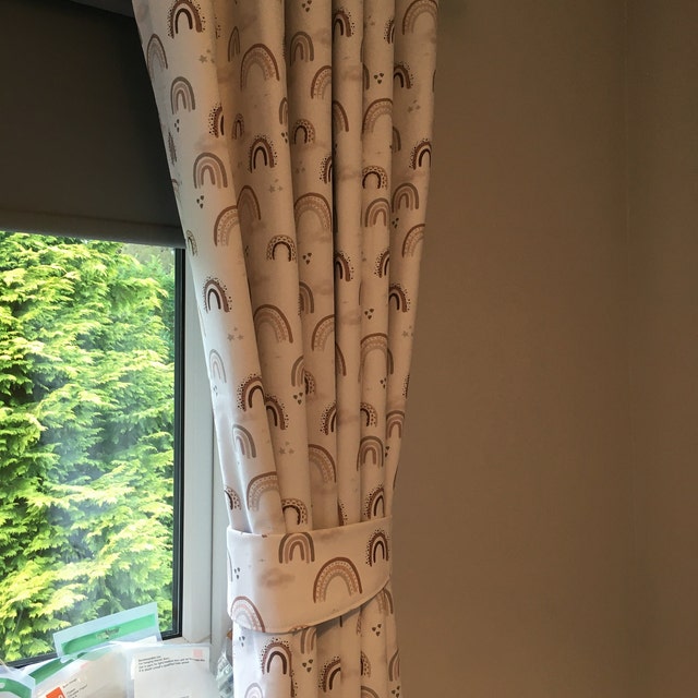 Nursery bedding curtains. Monogrammed baby by MeaBeeDesign on Etsy