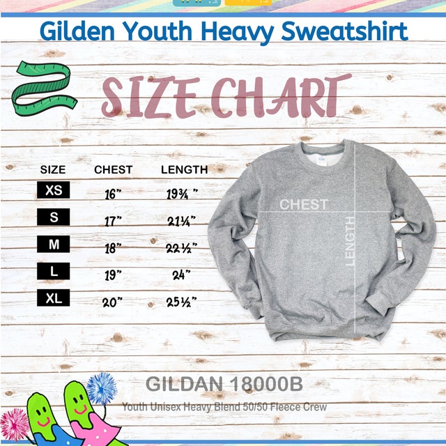 Gildan crewneck sizing 2025