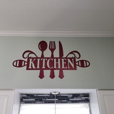 Metal Kitchen Sign Decor Kitchen Wall Decor Kitchen Wall Art Kitchen ...