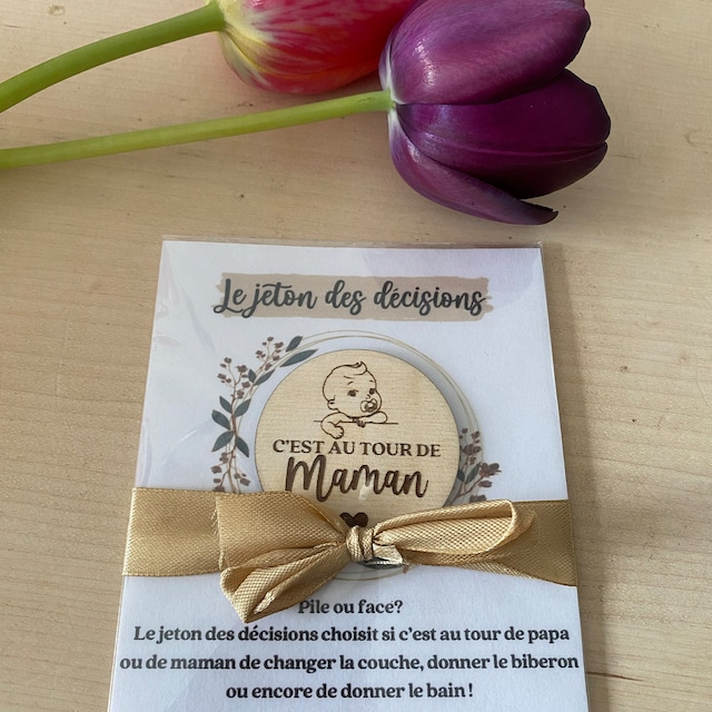 Pièce de décision drôle de parents Nouvelle maman papa parents cadeau drôle  flip coin baby shower cadeau, cadeaux pour les parents qui attendent d'être  cadeau pièce de décision -  France