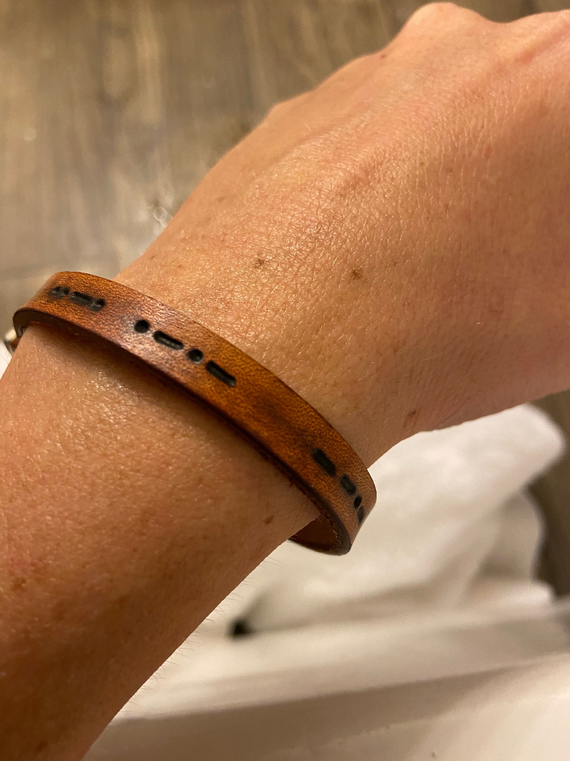 Personalized Morse Code Bracelet