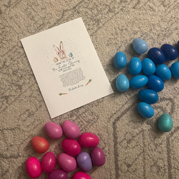 Editable Easter Bunny Letter Return Letter From the Desk of Easter ...