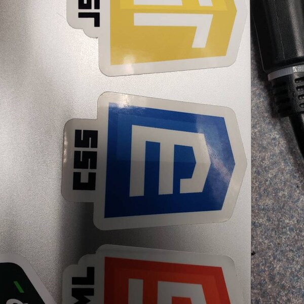 HTML CSS JS Sticker Logo Laptop, Tablet, Phone, Coder, Pack, Vinyl ...
