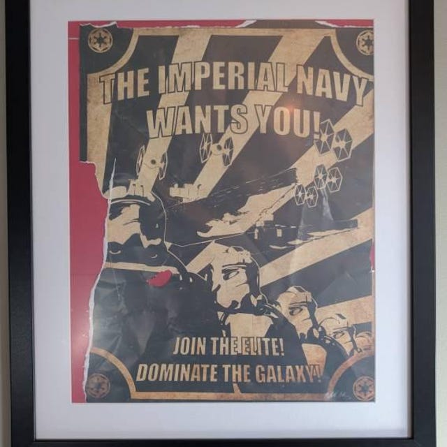Star Wars - Imperial Navy Recruitment Poster Art Print