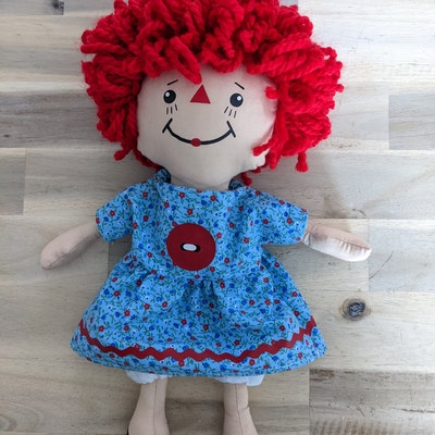 Raggedy Ann Doll PATTERN, Instant Download, PDF Rag Doll Sewing Pattern ...