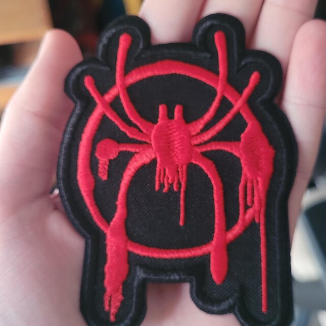 Miles Morales Chest Spider-man Embroidered Patch, Graffiti Emblem