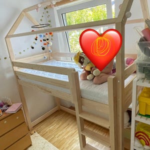 Mezzanine Bed -100 Cm, Bunk Bed, Mezzanine, Loft Bed / Bunk Bed ...