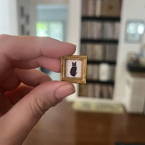 Extra Tiny Miniature Framed Artwork for Vintage Dollhouse Decor