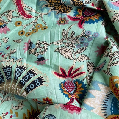 5 Yard Fabric Cotton Indian Plain Fabric Voile Soft Apparel Solid