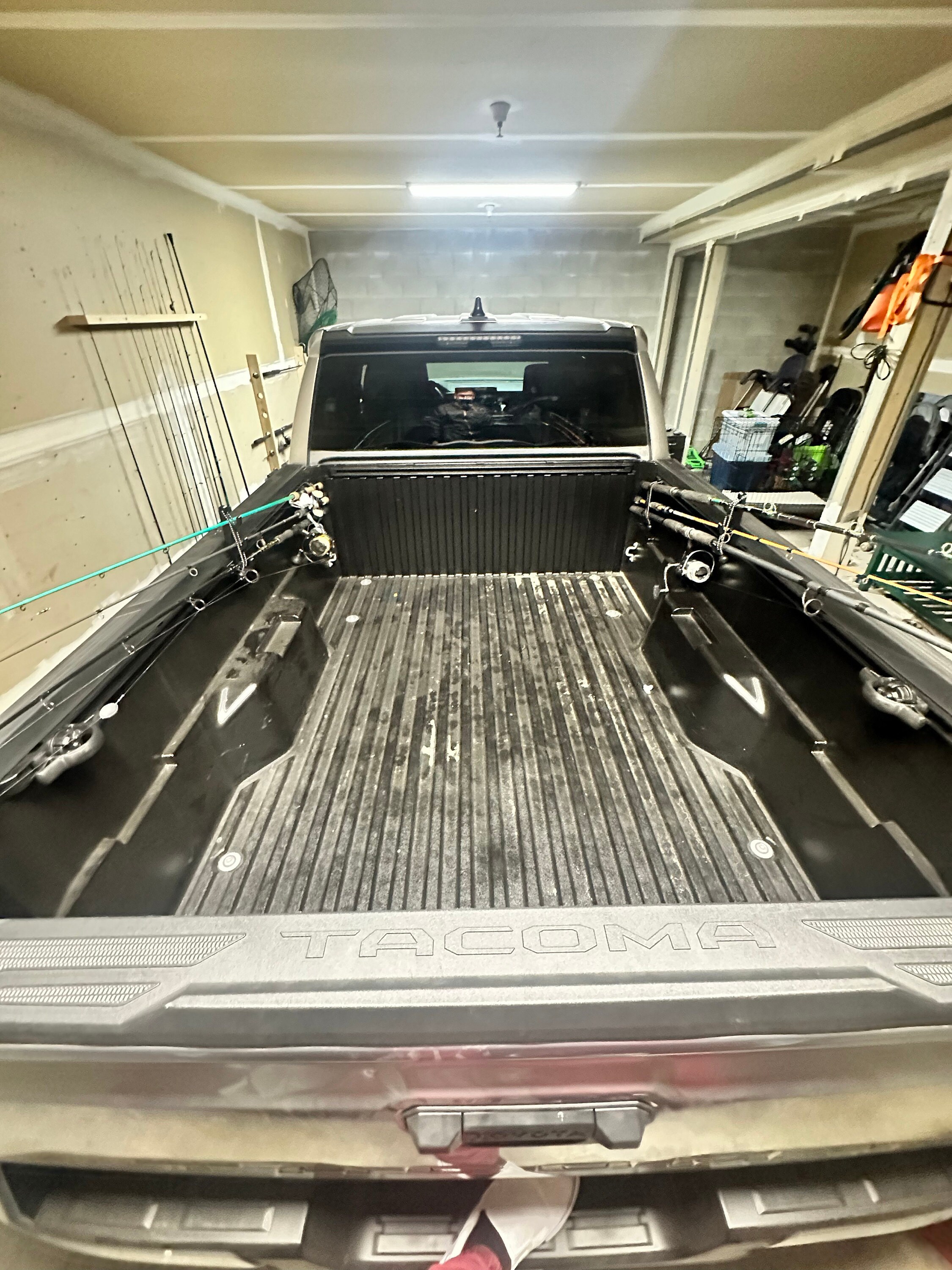 Fishing Rod Holder for Toyota Tacoma Bed Rail - Above The Bed Version