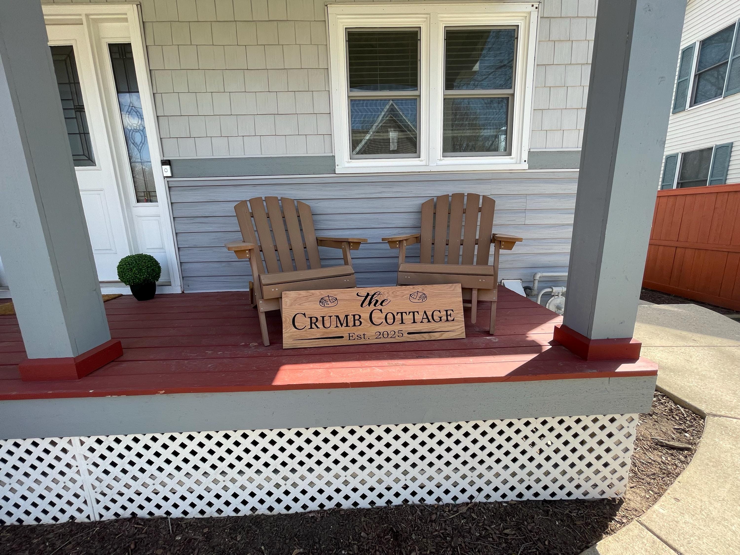 Custom Carved Wooden Sign: Rustic Cabin Decor
