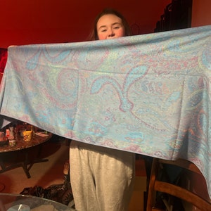 Rainbow Paisley Pashmina