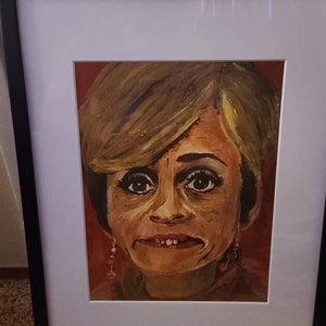 Jerri Blank strangers With Candy Print of Acrylic Portrait 