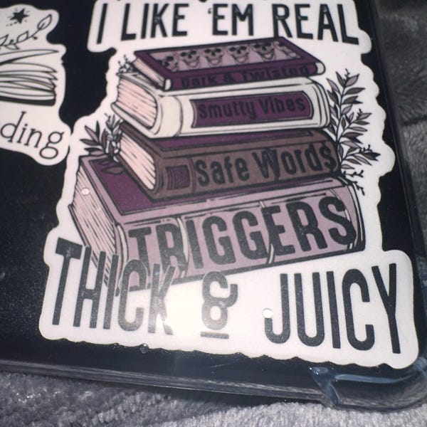 Thick and Juicy,kindle Case Sticker, Tbr Sticker, Laptop Sticker. Spicy ...