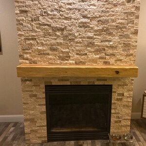 Hickory Fireplace Mantel Mantle Floating Shelf Rustic or - Etsy