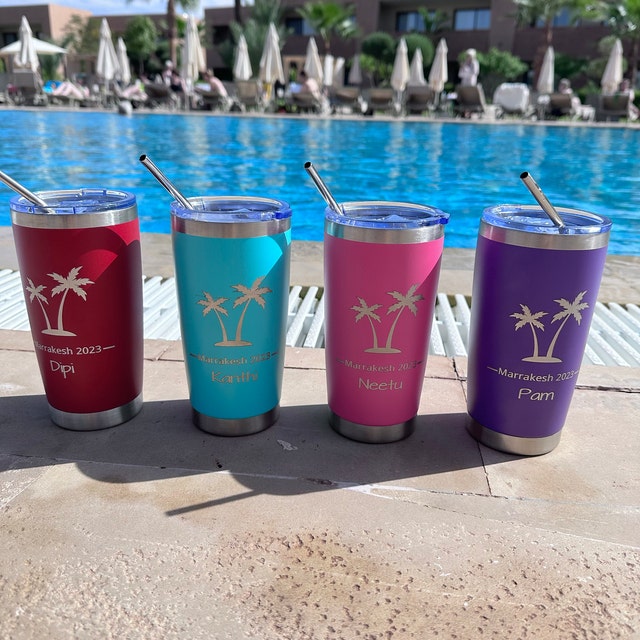 Beach Tumbler | Personalized Tumblers With Name | 20oz Stainless Steel  Tumblers | Bridesmaid Gifts |…See more Beach Tumbler | Personalized  Tumblers