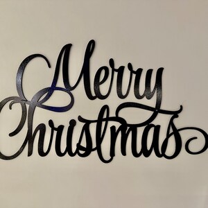 Merry Christmas Metal Word, Metal Christmas Sign, Merry Christmas. - Etsy