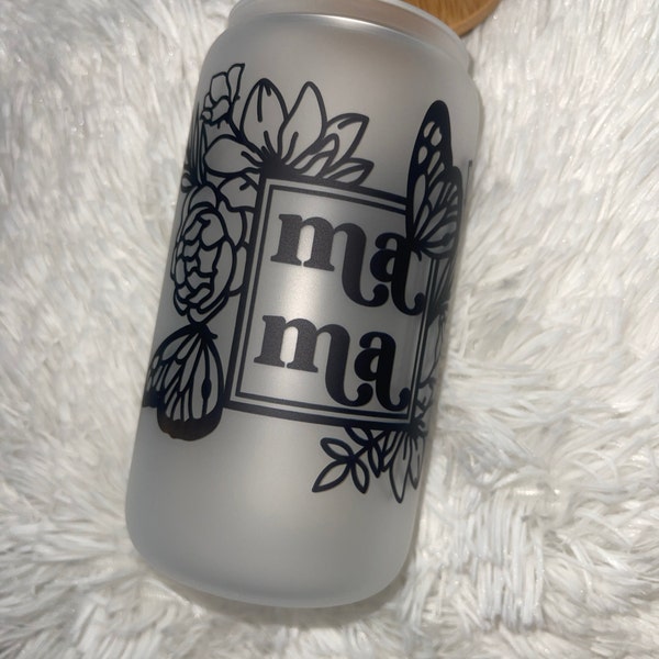 Mama • 16oz Glass Can Cutfile, Svg Dxf Png File Digital Download - Etsy