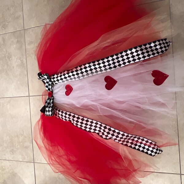 Daga - Follow My Heart Tutu Heart Skirt Set - Red main image 1