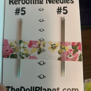 Rerooting Needles Single Size Packs Surgical Grade Steel For Rerooting Rehairing Customizing Fashion Dolls & My Little Pony™ photo