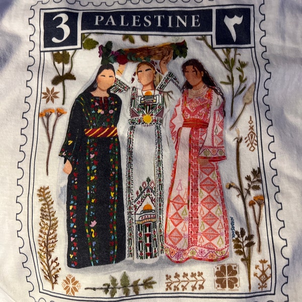 Short Sleeve Palestinian Old Images Digital Printed Unisex Palestine T-Shirt S - 2Xl T300025