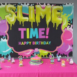 Slime Birthday Party Theme, Slime Bash, Slime Party Decor