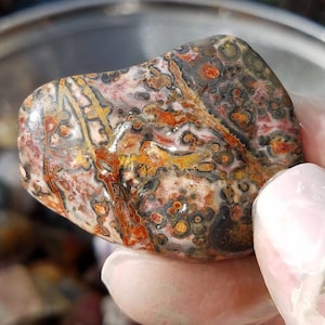 49mm 184g Leopardite Jasper Sphere Natural Leopard Skin Crystal