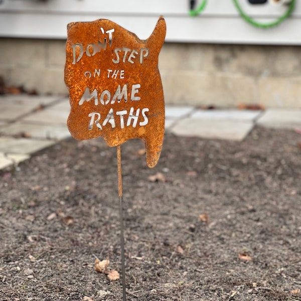Don't Step on the Mome Raths Yard and Garden Stick Sign Alice in ...