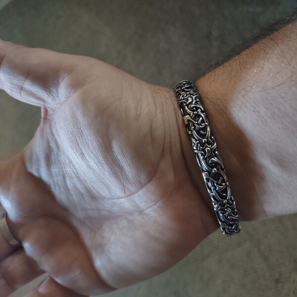 Silver Viking Raven Torc With Odin's Ravens Hugin and Munin --- Norse ...