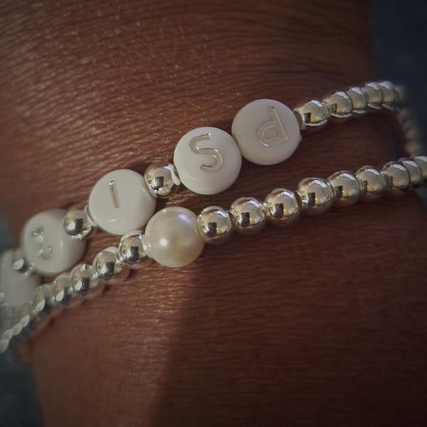 Pearl Medium Tribeca Stacking Bangle main image 1