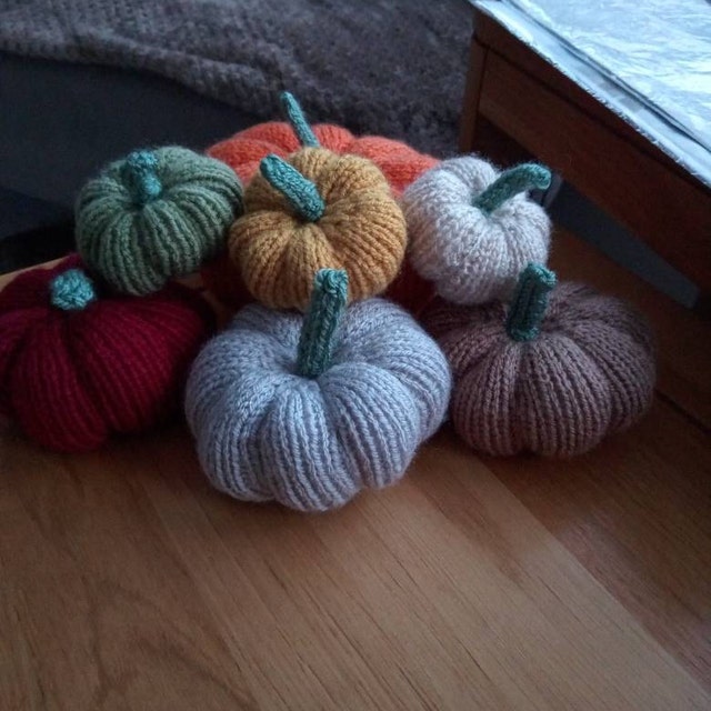 Easy Knitted Pumpkin Pattern Instant Download