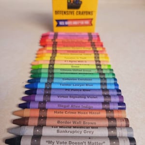 Offensive Crayons: red, White, and Fck You, Funny Gifts, Gag Gift,  Birthday, Adult Coloring Book, Back to School, Teacher, Office 